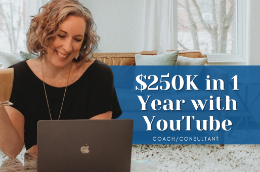 Karin Carr earned $250K in 1 year on her coaching channel with the strategies from Owen Video and the Acceleratus Media Videospot Company in their YouTube Authority Accelerator program.